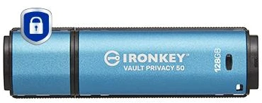 „Kingston IronKey Vault Privacy 50“ 128 GB USB 3.0 256 bitų AES šifravimas