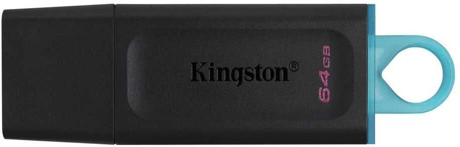 KINGSTON 64GB Portable USB 3.2 Gen 1 DataTraveler Exodia S Juodas/Juodas