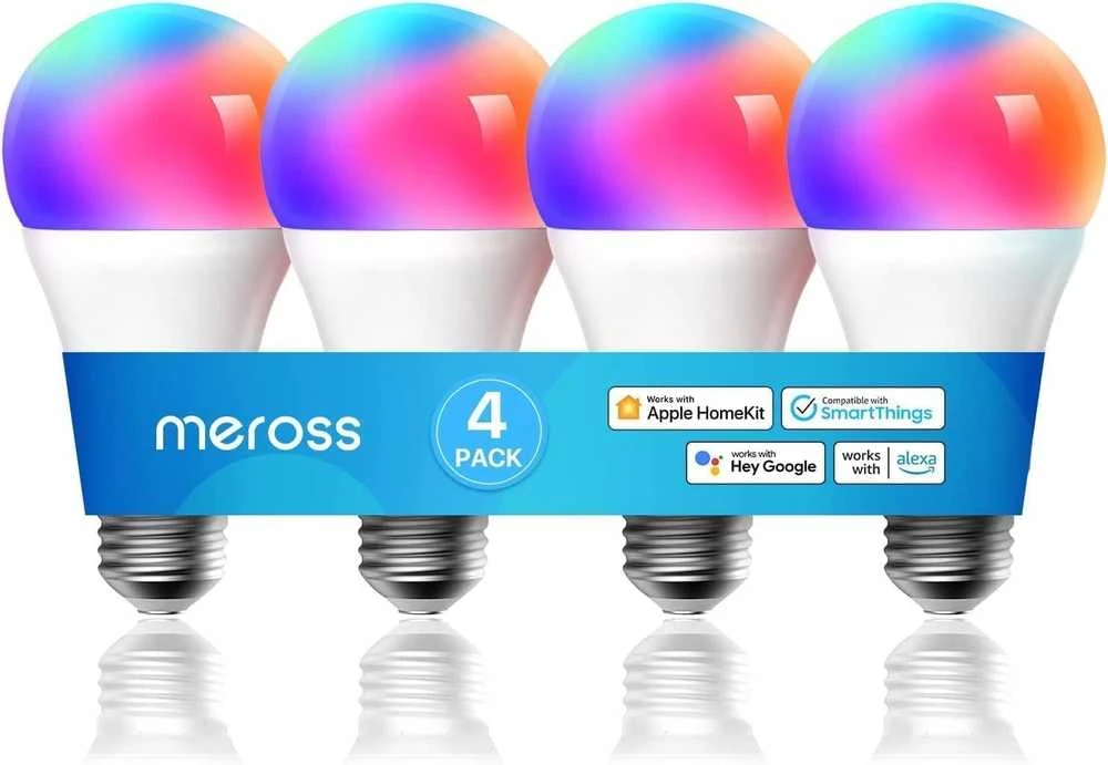 Inteligentna żarówka LED WiFi Meross MSL120 (HomeKit) (czteropak)