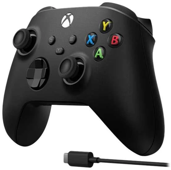 Microsoft XBOX Series belaidis valdiklis su USB-C kabeliu (Carbon Juodas)