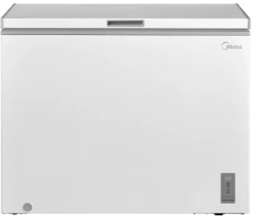 Midea Šaldiklis | MDRC345FZE01 | Energy efficiency class E | Chest | Free standing | Height 85 cm | Total net capacity 249 L | Ekranas | Baltas