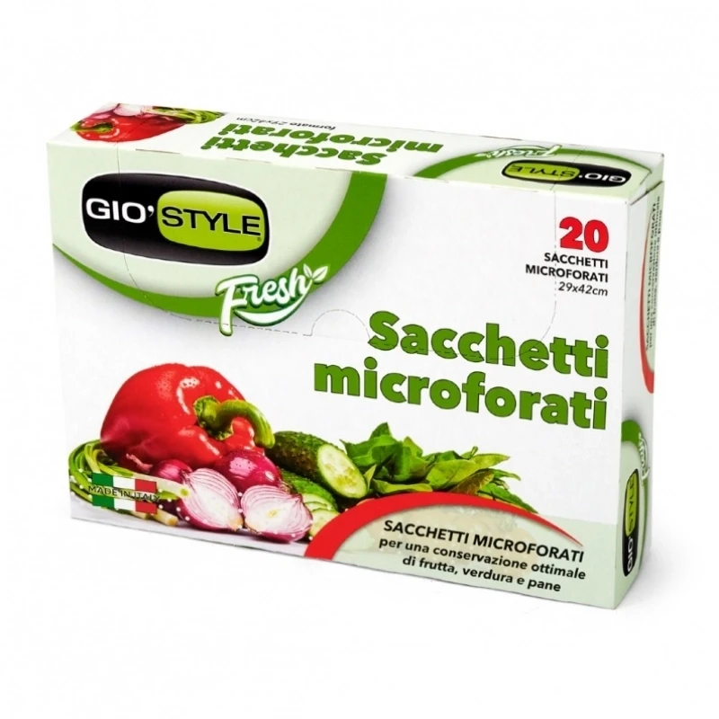 Staples Stilius Mikroperforuoti maišeliai daržovėms 20 vnt. 29x42cm