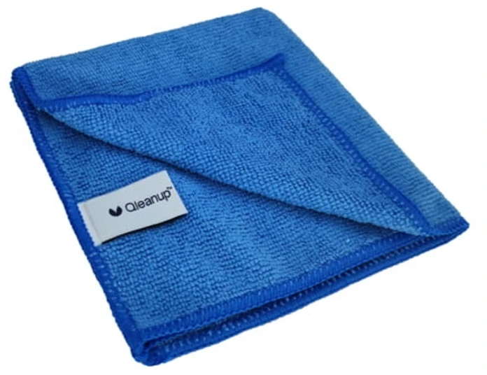 Microfiber cloths 250gsm 30x30 10 pcs. QLEANUP mėlynas