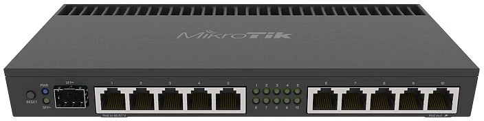 Mikrotik Wired Ethernet Maršrutizatorius RB4011iGS+RM, Quad-core 1.4Ghz CPU, 1GB RAM, 512 MB, 1xSFP+, 1xSerial console port, PCB Temperature and Voltage Monitorius, IP20, Cage and Desktop Case with Rack Ears, RouterOS L5 | MikroTik | Enthernet Maršrutizatorius | RB4011iGS+RM | No Wi-Fi | 10/100/1000 Mbit/s | Mesh Support No | MU-MiMO No | No mobile broadband | Antenna type No antena | 12 mėn.
