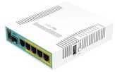 Mikrotik Laidinis Ethernet maršrutizatorius RB960PGS, hEX PoE, CPU 800MHz, 128MB RAM, 16MB, 1xSFP, 5xGigabit LAN, 1xUSB, Maitinimo išvestis 2-5 jungtyse, Srovė: 1A maks. vienam prievadui; 2A maks. bendra, RouterOS L4 | MikroTik | hEX PoE maršrutizatorius | RB960PGS | Nėra „Wi-Fi“ | 10/100/1000 Mbit/s | Ethernet LAN (RJ-45) jungtys 5 | Tinklo palaikymas: Ne | MU-MiMO: Ne | Nėra mobiliojo plačiajuosčio ryšio | 1xUSB | 12 mėn.