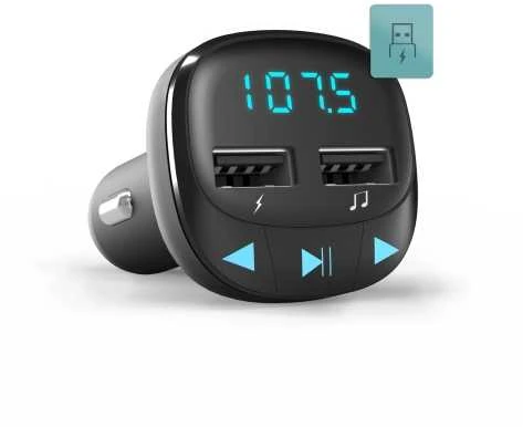 Automobilinis FM siųstuvas su USB jungtimis