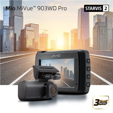 MiVue™ 903WD PRO, 2.5K 1440P HDR, Sony STARVIS 2 sensor WIFI, GPS, Speedcam, Parking mode, Super-Cap