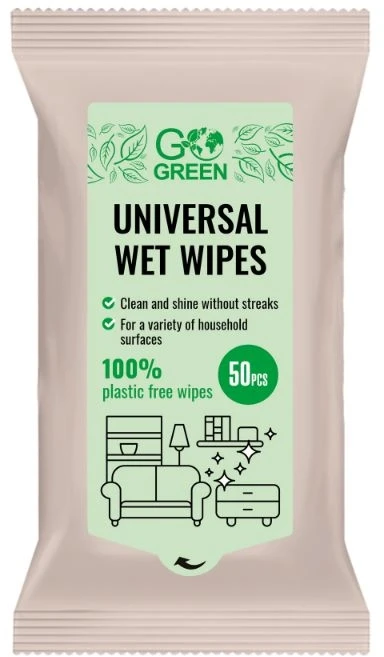 Gogreen Mitrās salvetes universālas 50 gab.