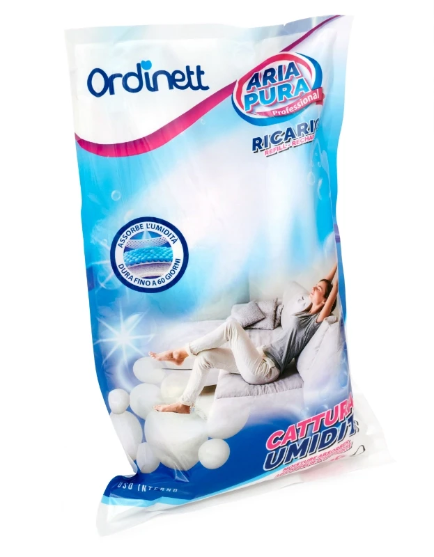 Sausintuvas ORDINETT Mitruma absorbētāja papildinājums 900g neitrāla smarža