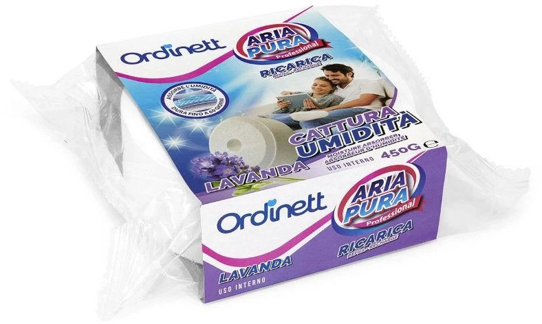 Sausintuvas ORDINETT Moisture absorbent refill tablet 450g lavender