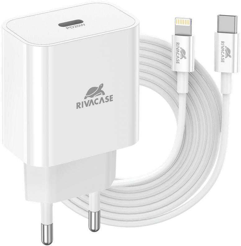 Įkroviklis RivaCase MOBILE CHARGER WALL/Baltas PS4101 WD5 RIVACASE