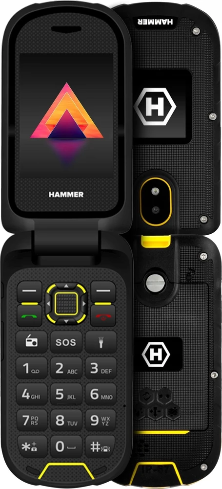 Mobilusis telefonas MyPhone Hammer Bow LTE, 2,4", 4G, 48/128MB, juodas