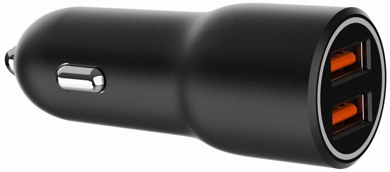 Gembird TA-UC-A2QC36-CAR-01 2x USB QC3.0 36W juoda
