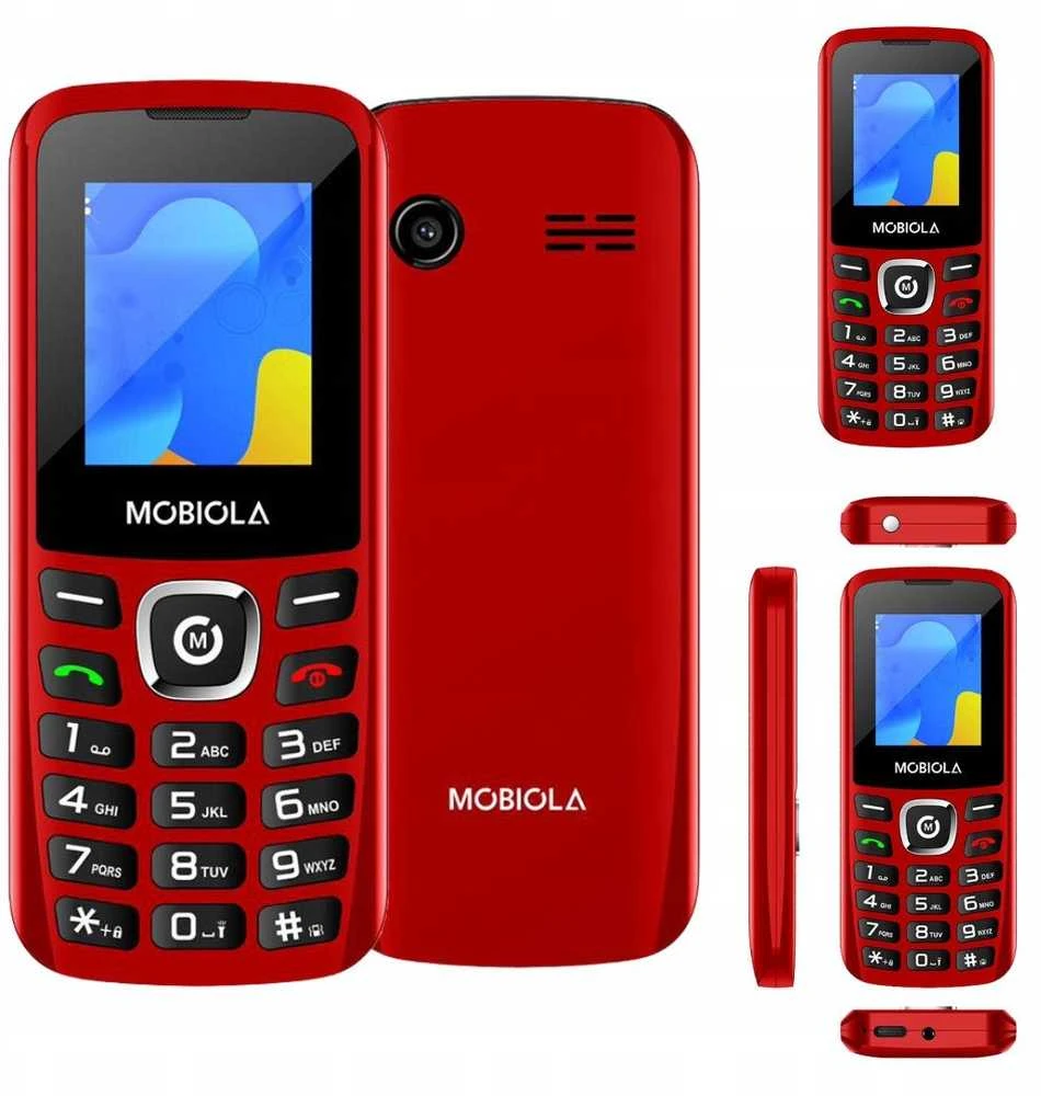 Mobilusis telefonas Mobiola MB3020 dviejų SIM kortelių, raudonas