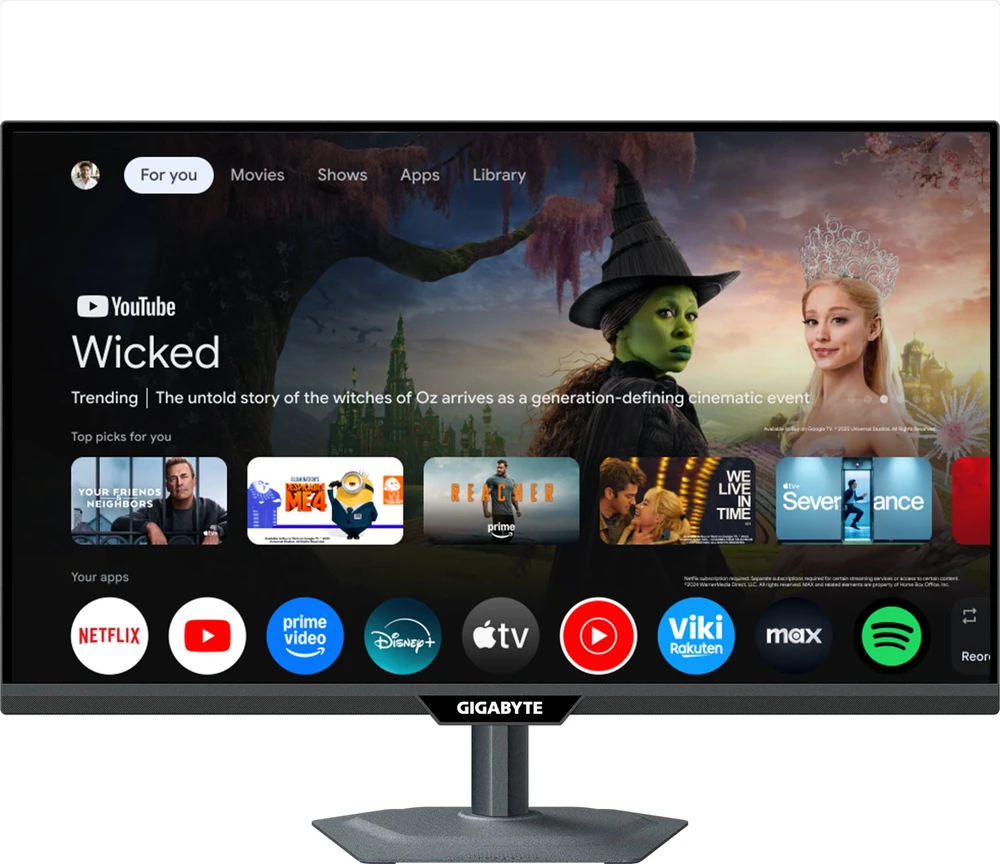 Monitorius Gigabyte | M27QS EK | 27 " | SS IPS | QHD | 180 Hz | 1 ms | 2560 x 1440 pikselių | 350 cd/m² | HDMI jungtys quantity 1