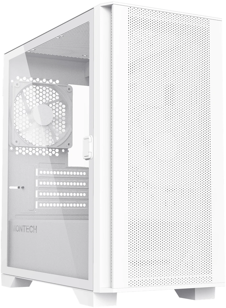 Montech AIR 100 LITE kompiuterio korpusas – baltos spalvos