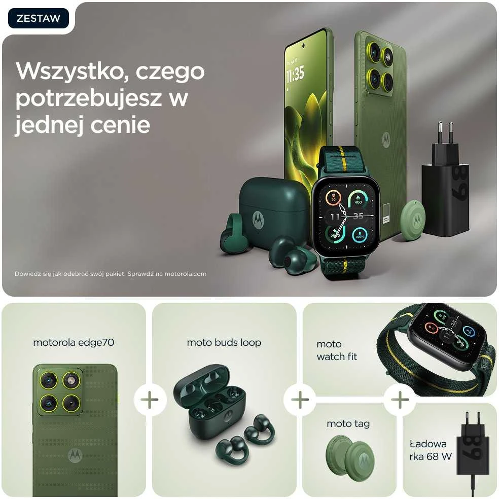 MOTOROLA EDGE 70 BRONZE Žalias 12/512GB