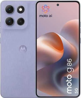 „Motorola Moto G86 5G“ 16,9 cm (6,67 colio) Dviguba SIM kortelė „Android 15“ USB C tipo 8 GB 256 GB 5200 mAh Alyvinis