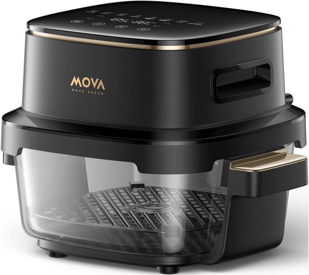 Karšto oro gruzdintuvė Mova Aeroglass AF20 Pro, 4 + 2,5 L, 1700 W