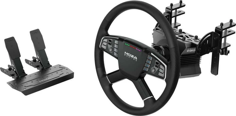 Žaidimų vairas Moza Racing RS071 Truck Driving Simulator Bundle – juodos spalvos