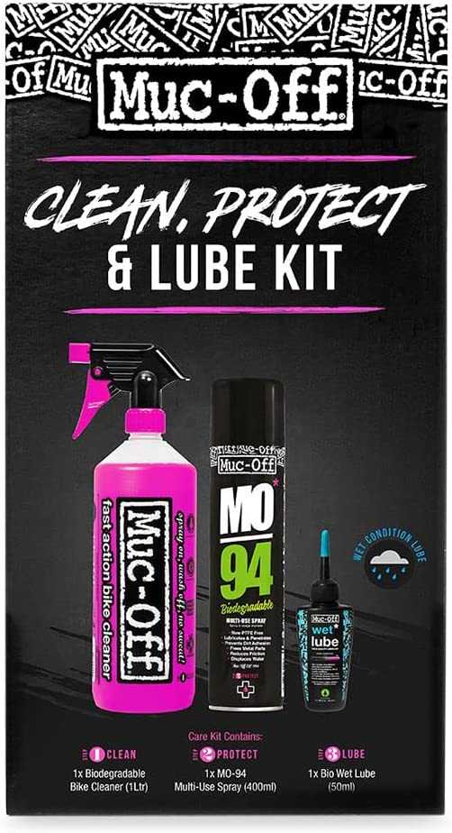 Dviračio priežiūros rinkinys Muc-Off WASH PROTECT & LUBE KIT