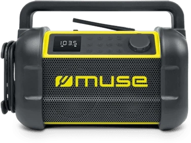 Muse | M-928 BTY | Jobsite Radio speaker | Atsparus vandeniui | Bluetooth | Belaidė jungtis | Portable | NFC features | Juodas/Geltona