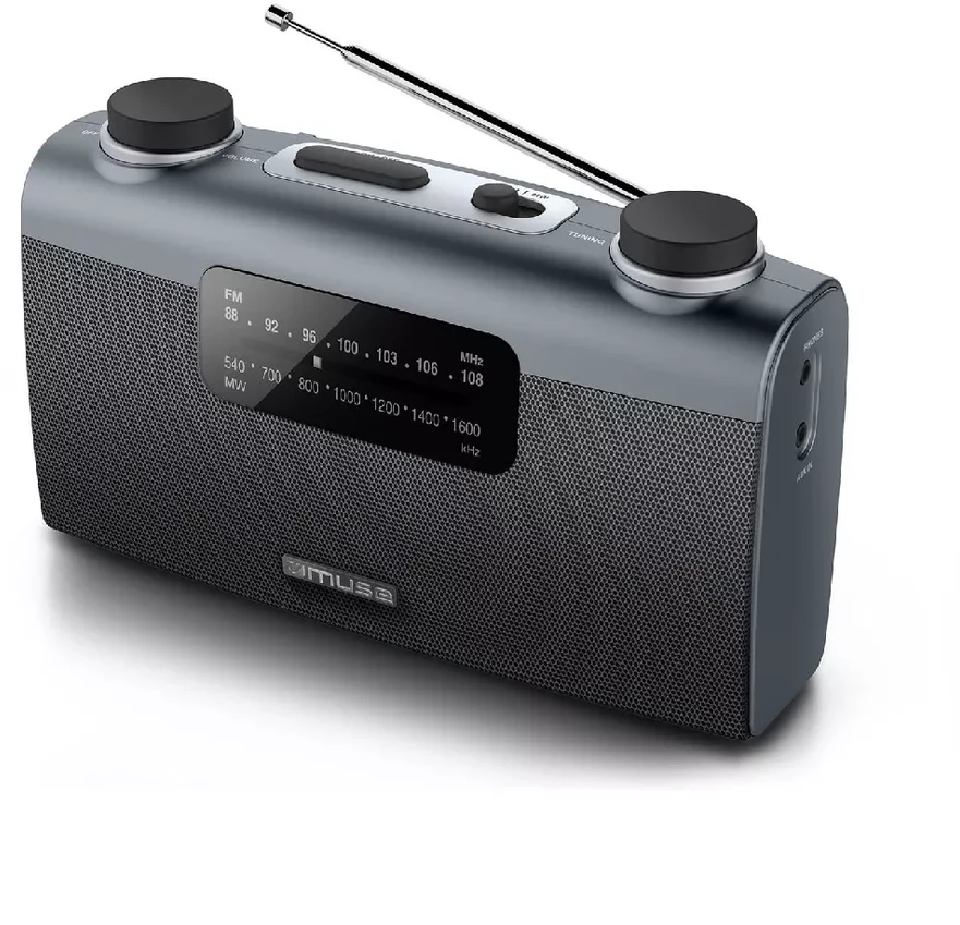 Muse | Portable radio | M-058R | AUX in | Juodas