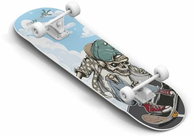Muuwmi Skateboard Skateboards ABEC 5 Skull AU 540