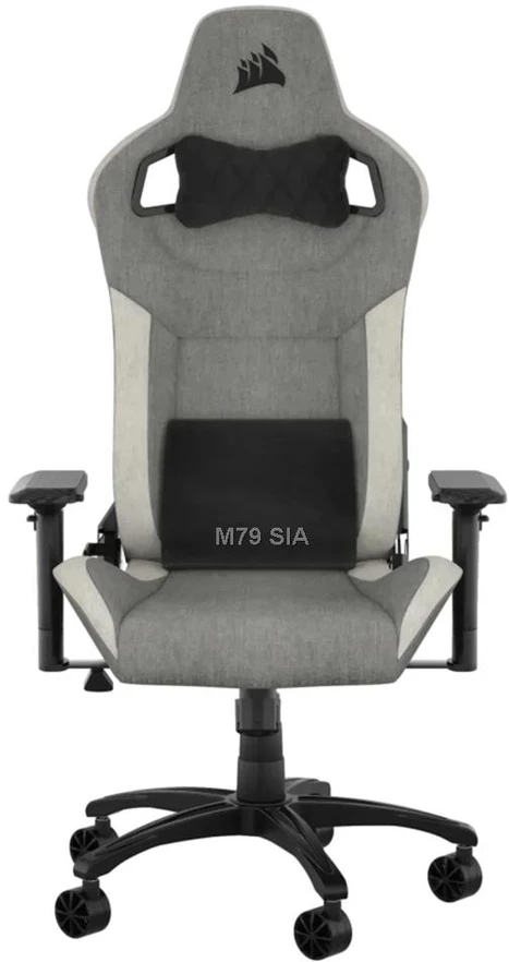 CORSAIR T3 Rush 2023 žaidimų kėdė Pilkas ir Baltas