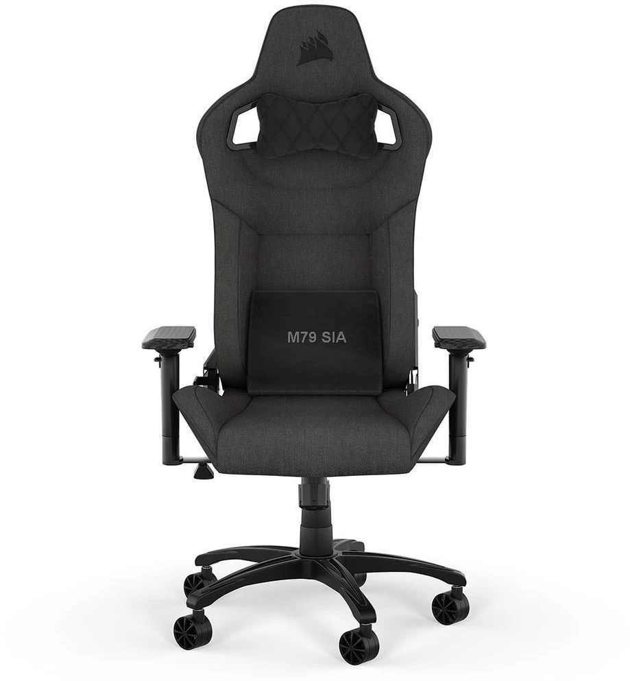 CORSAIR T3 Rush 2023 žaidimų kėdė, tamsiai pilka