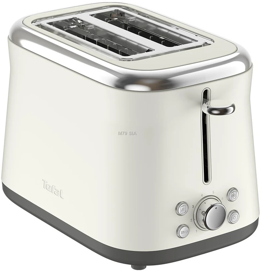 Skrudintuvas TEFAL Toaster | TT720AE0 Collection Retro | Power 850 W | Number of slots 2 | Housing material Nerūdijantis plienas | rusvai gelsvas