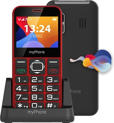 Mygtukinis telefonas myPhone Halo 3, raudonos spalvos