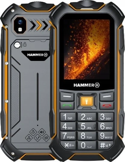 Mobilusis telefonas MyPhone Hammer Boost 2 LTE, 2,4", 64/128MB, 4G, juodas