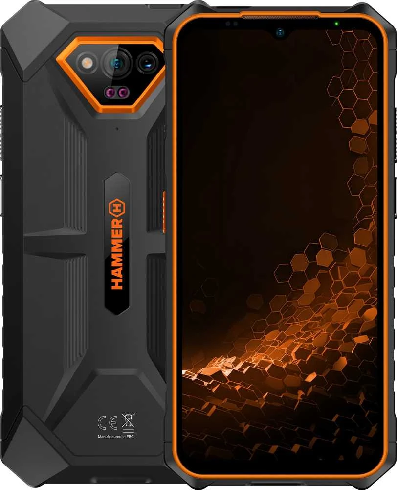 Išmanusis telefonas MyPhone Hammer Iron V, 4G, 6/64GB, oranžinis