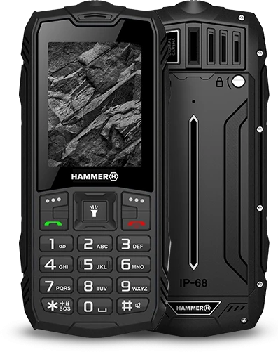 Mobilusis telefonas MyPhone Hammer Rock, 2,4", 32MB, 240x320 px, juodas