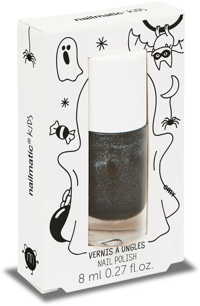 Nailmatic Nailmatic Kids bērnu nagu laka uz ūdens bāzes 8ml CASPER- melna CASPER