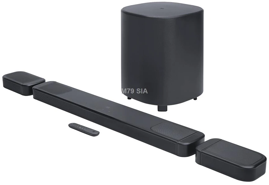 Namų kino sistema JBL Bar 1000MK2 7.1.4 Bluetooth MultiBeam garso juosta Juodas EU