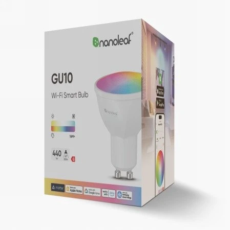„Nanoleaf Essentials Matter“ išmanioji „Wi-Fi“ lemputė | GU10 | 5 W | RGBCW | „Bluetooth“, sriegis
