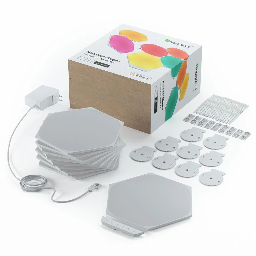 Nanoleaf Shapes Hexagons Starter Kit LED RGB 9 panels + 1 controller