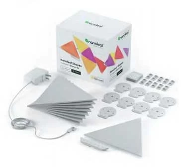 Nanoleaf Nanolapis | Formos trikampių pradinis rinkinys (9 plokštės) | 1 W | 16M+ spalvų