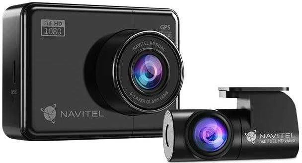Navitel | R9 DUAL | Wi-Fi | Dviejų kanalų Full HD Dashcam | Garso įrašymo įrenginys