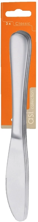 Fiskars Asi kolekcijos peiliai 3 vnt. klasikiniai 4,0 mm