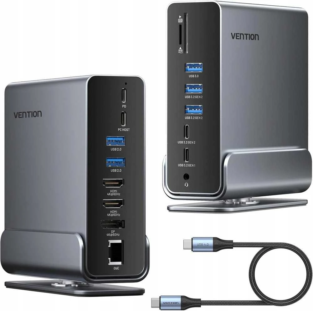 NB ACC įkrovimo stotelė 15in1/USB-C MST TPUH0 VENTION
