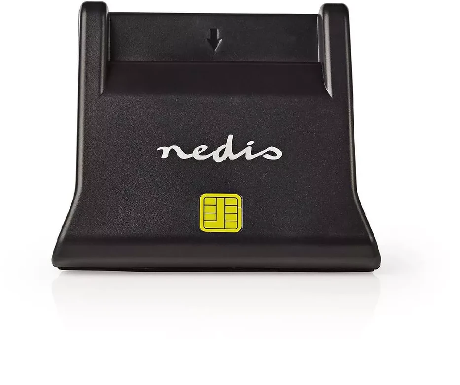 Nedis Lustinių ID kortelių skaitytuvas USB2.0 (tinka elektroniniam parašui)