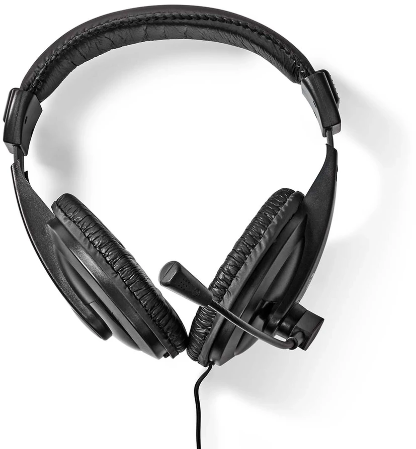 Nedis On-ear ausinės su mikrofonu juodas