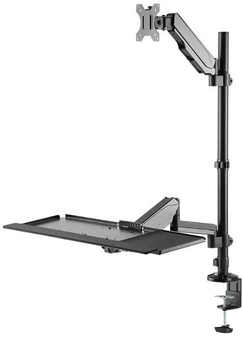 Laikiklis NEOMOUNTS DESK MOUNTED SIT-STAND WORKSTATION (SCREEN, KEYBOARD & MOUSE)