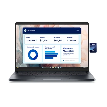 Nešiojamas kompiuteris Dell Pro Premium 14 PA14250 14 " FHD+ Anti-glare Intel Core Ultra 7 266V 16 GB LPDDR5x Solid-state dr