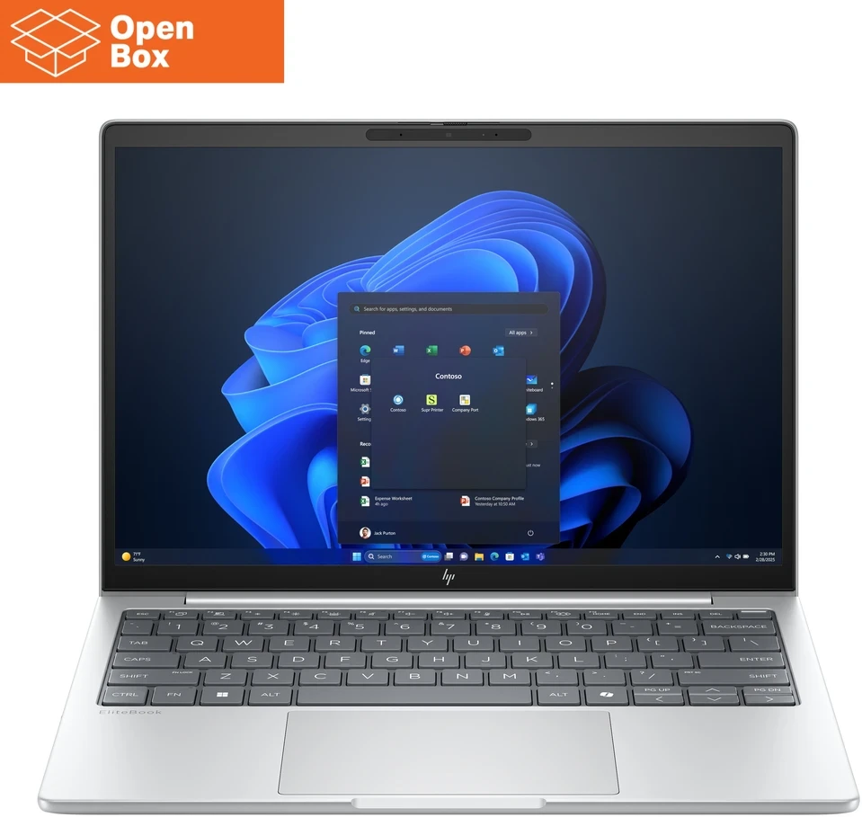 Nešiojamas kompiuteris - HP EliteBook 8 G1i 13 | Ultra 5 225U | 16 GB | 512 GB SSD | 13,3" WUXGA | Wi‑Fi + BT | Win11 Pro | Atidaryta pakuotė | Sidabrinis (Pažeista pakuotė)