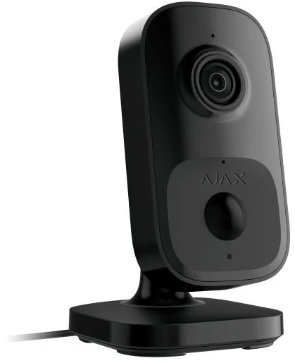 Ajax IndoorCam 111567.303.BL1 (juoda, 4MP, Wi-Fi 2.4GHz, 8m IR, HDR, AI, IP20)