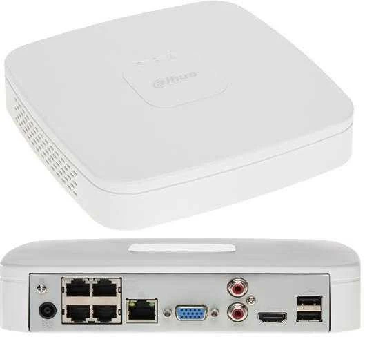 IP REGISTRATORIUS NVR4104-P-EI 4 KANALAI, 4 PoE WizSense DAHUA